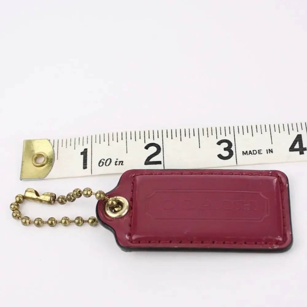 Coach Patent Leather Gold Chain Bag Charm